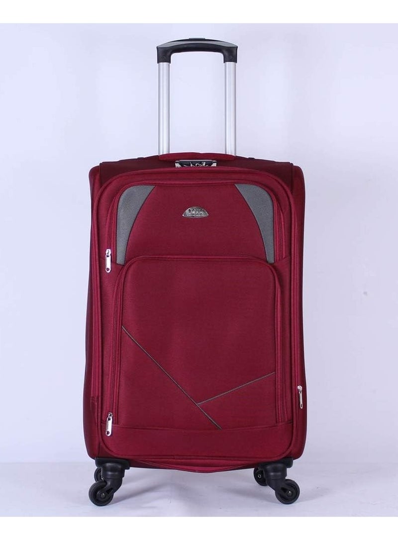 Trolley Travel Bags by Polo, 3 Pieces, 97305, Maroon, Acrylonitrile Butadiene Styrene (ABS), Multi Color  - Image 2