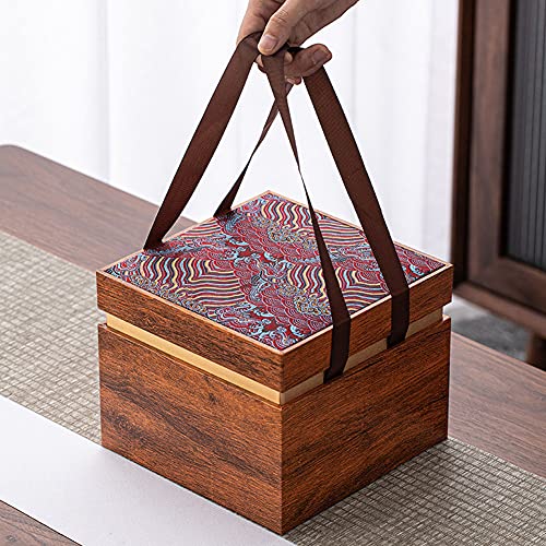 Kelendle Keepsake Urns for Human Ashes with Wooden Box Pet Keepsake Urn Large Cremation Urns Decorative Urns Funeral Burial Memorial Urns Memory Box for Home Office Decor Lotus - Image 4