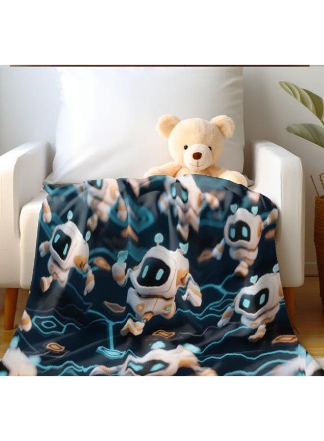 عام بطانية رقيقة من الفانيلا الكرتونية للأطفال والرضع (دافئة ومريحة، ومناسبة للنوم والألعاب) 70 سم * 100 سم - Image 3