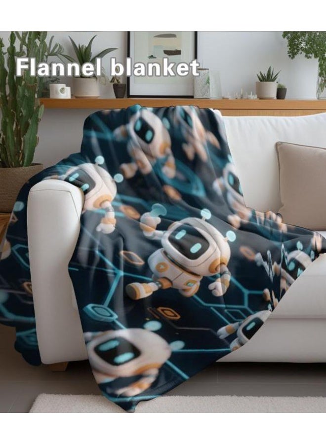 عام بطانية رقيقة من الفانيلا الكرتونية للأطفال والرضع (دافئة ومريحة، ومناسبة للنوم والألعاب) 70 سم * 100 سم - Image 4