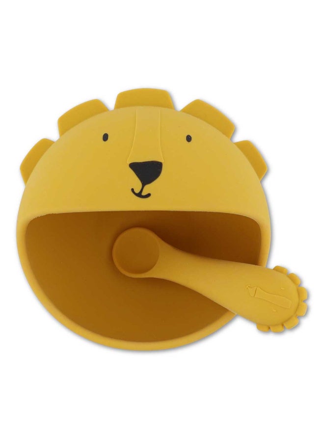Trixie First Baby Silicone Meal Set - Mr. Lion - Image 3