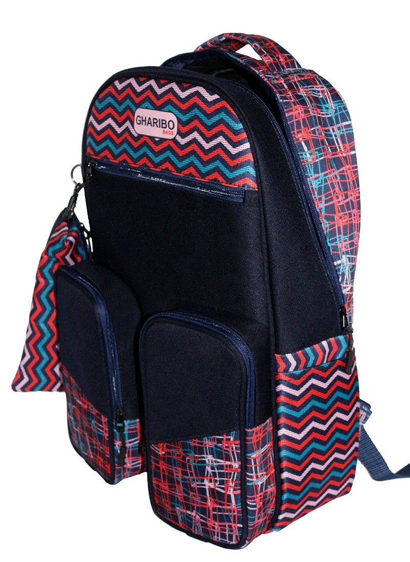 Gharibo Bags - School Backpack Model 24 Striped - Image 1