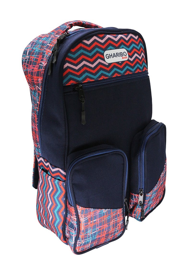 Gharibo Bags - School Backpack Model 24 Striped - Image 1