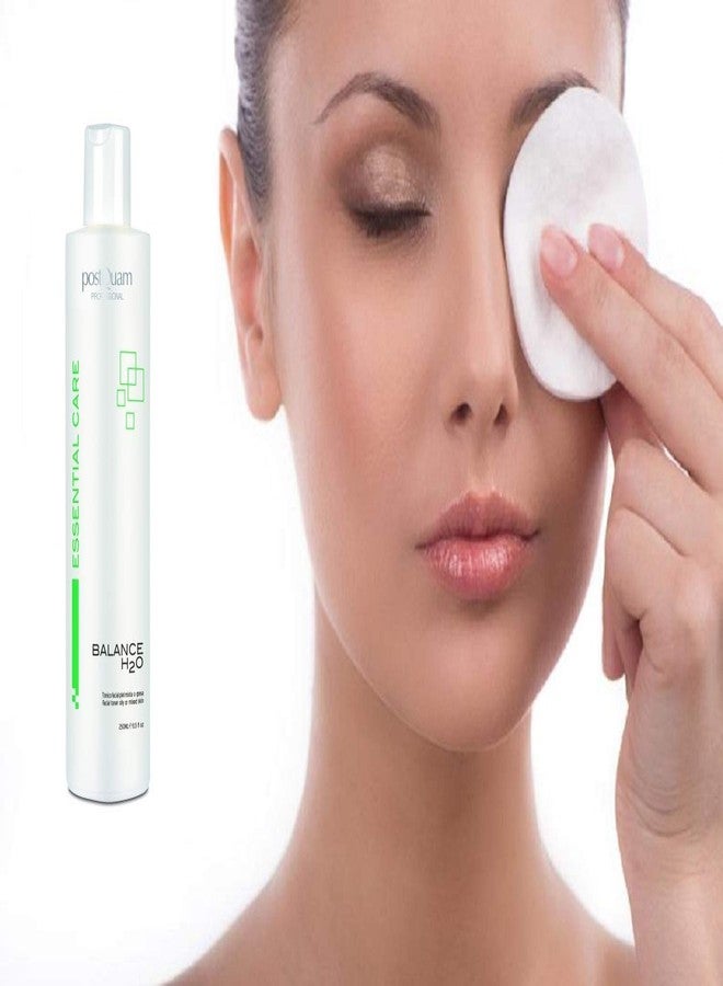 postQuam Professional Balance H2O Facial Tonic for Mixed or Oily Skin 250ml – Spanish Beauty – Mentholated Solution with Algae – Regulates Excess Sebaceous Secretion- Hydrates and Refreshes Skin - Image 5