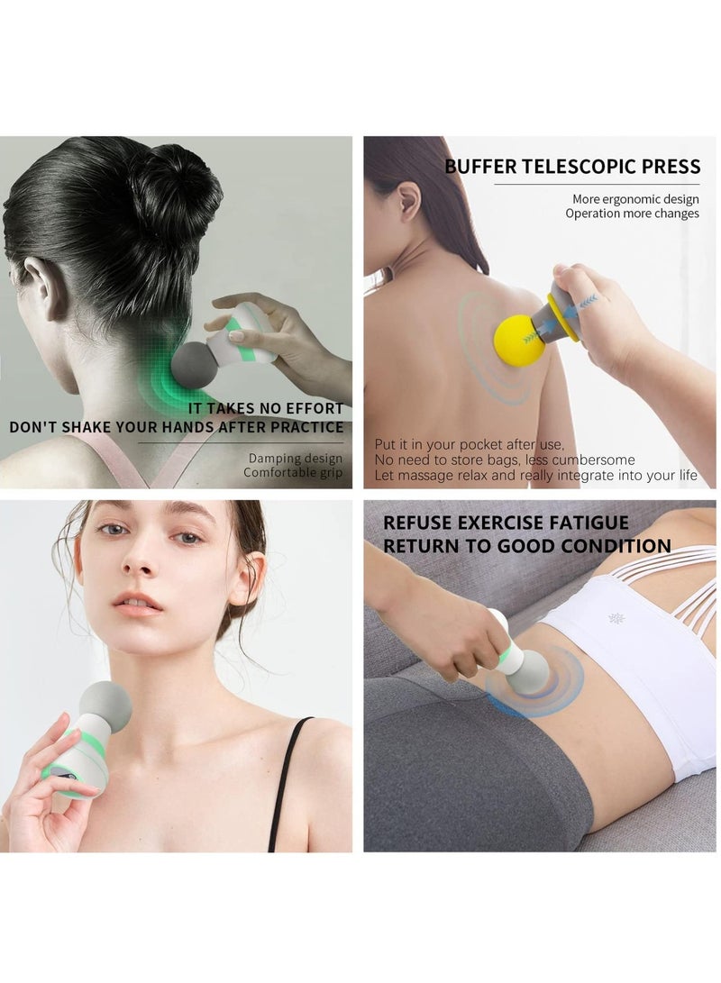 KASTWAVE Back Massager Handheld, Mini Portable Electric Full Body Massager, USB Rechargeable, 6 Vibration Modes, for Neck Shoulder Leg Foot Massage, Sports Recovery - Image 4