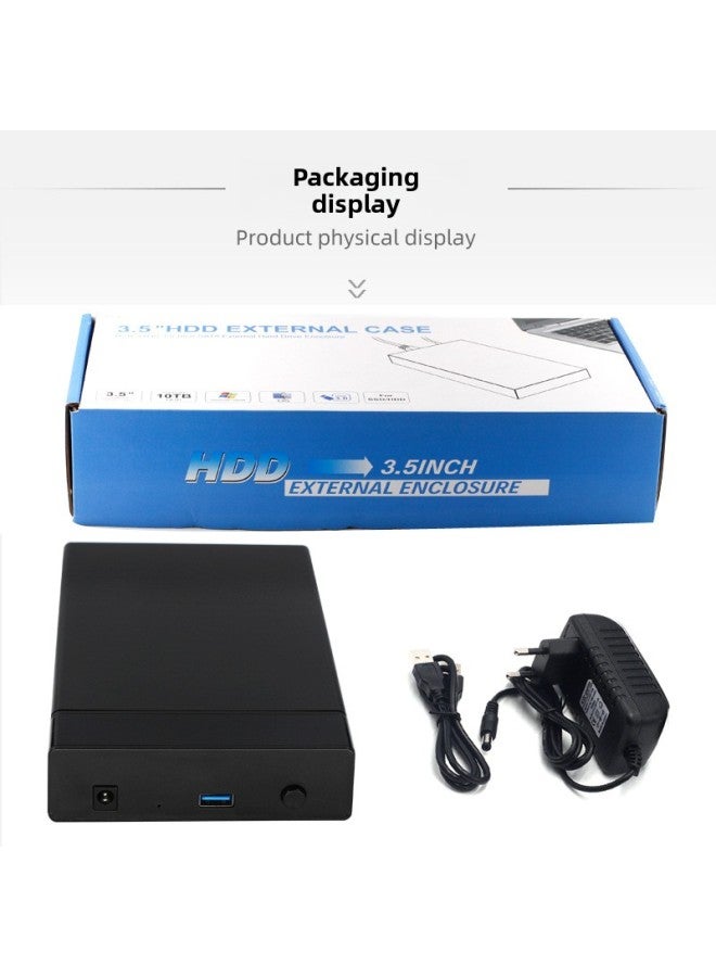 Tools Free 3.5/2.5inch Mobile Hard Drive Box USB3.0 Desktop SATA Serial Port Mechanical Hard Drive Box 18TB-Color:Z40-3.0 Black