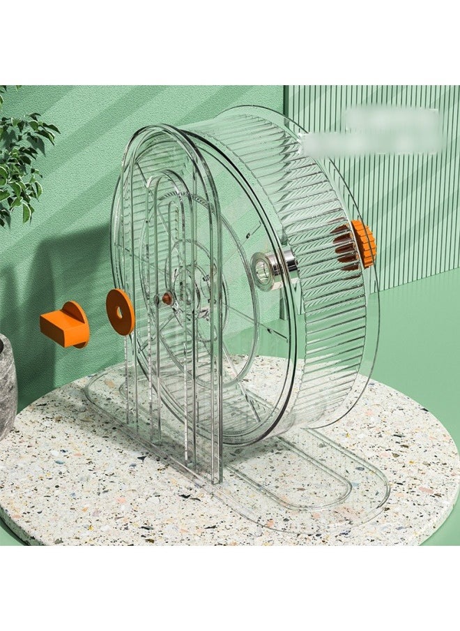 Generic - Silent Hamster Exercise Wheel With Bearing, Suitable For Syrian Hamster Toys, Running Ball Cage With Stand 11cm - Image 1