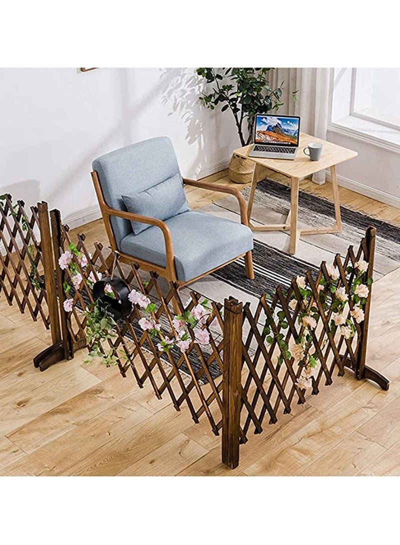 HOME TASTE Wooden Garden Fence Adjustable Garden Lattice Decoration, Pet Guardrail, And Indoor Partition – Durable, Stylish, And Secure - Image 3