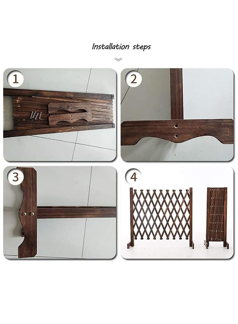 HOME TASTE Wooden Garden Fence Adjustable Garden Lattice Decoration, Pet Guardrail, And Indoor Partition – Durable, Stylish, And Secure - Image 5