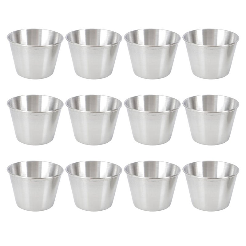 Pcs Stainless Steel Condiment Sauce Cup Simple Dipping Sauce Cup Condiment Cup - Image 1