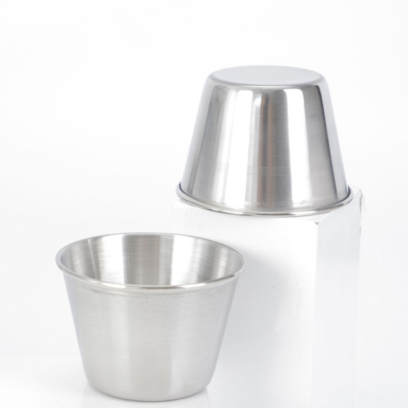 Pcs Stainless Steel Condiment Sauce Cup Simple Dipping Sauce Cup Condiment Cup - Image 3