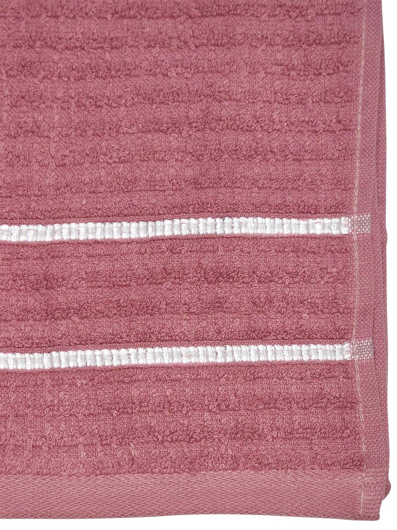 BIANCA Extra Plush Turkish Terry Towels -2pc Hand Towel Set (Mint-Tea) | 480 GSM l 100% Cotton Towel | Hand Towel, Gym Towel for Men Workout Solid-dullpink - Image 5