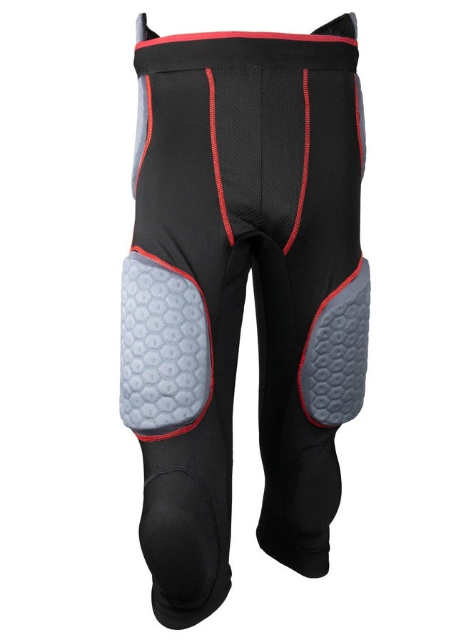 TAG TIG7A Adult 7-Piece Integrated Girdle - Extended Length Football Girdle for Knee Protection - Built-in Pads on Tailbone, Thighs, and HIPS - Lightweight, Moisture-Wicking Fabric - X-Large - Image 1