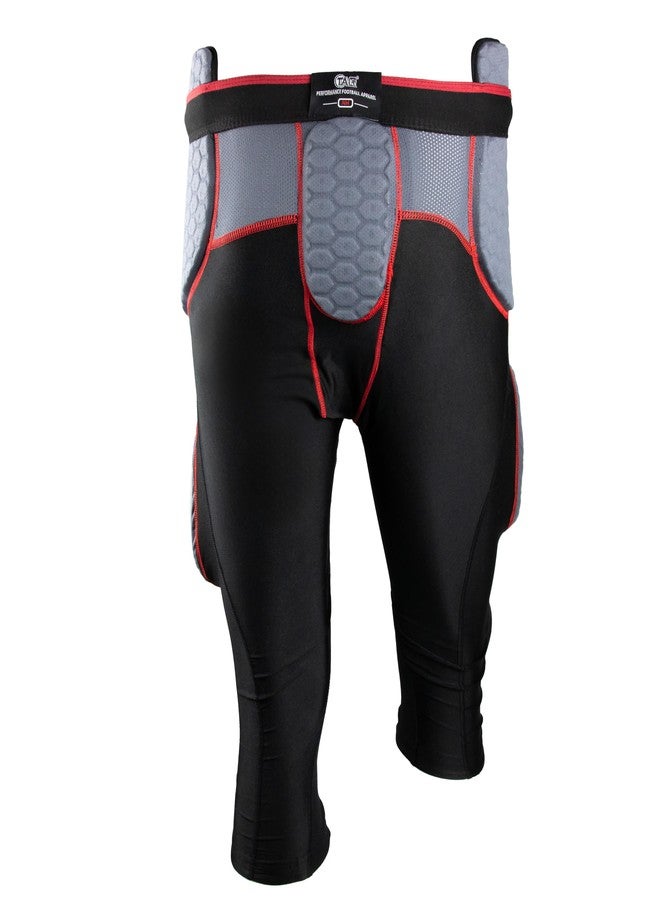 TAG TIG7A Adult 7-Piece Integrated Girdle - Extended Length Football Girdle for Knee Protection - Built-in Pads on Tailbone, Thighs, and HIPS - Lightweight, Moisture-Wicking Fabric - X-Large - Image 3