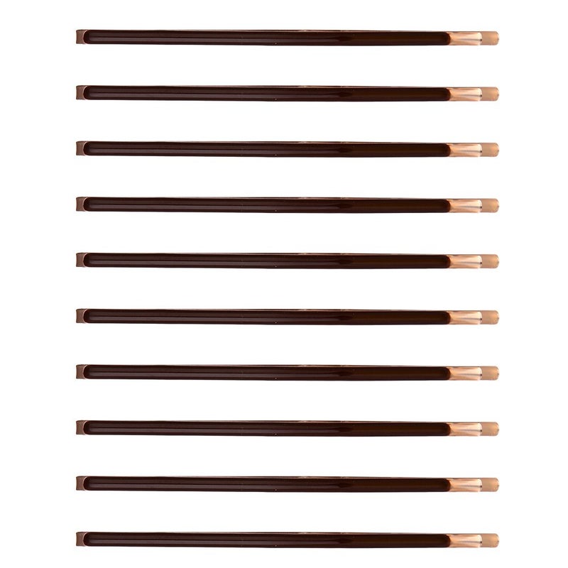 LONEEDY Yishenyishi Pack of 10 Curved Jumbo Bobby Pins,Hair Clips (Brown-10pcs) - Image 2
