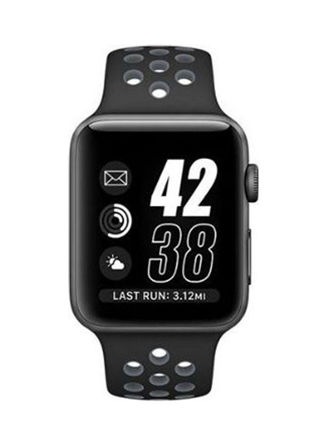 Nk6 Sport Silicone Watchband Breathable Hole Replacement Strap For Apple Watch Strap Black - Image 4