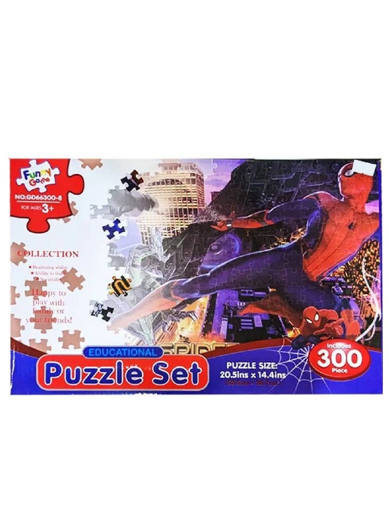 Funny Game Spiderman Educational Puzzle Set (300pcs) - Image 1