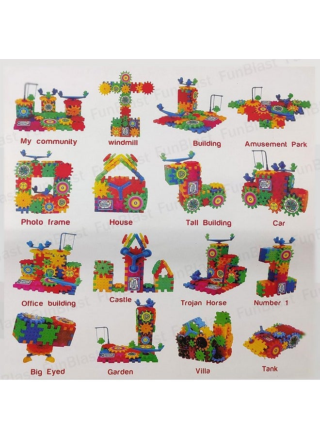 FunBlast FunBlast Magical Blocks, Magical Building Blocks 3D Magic Play Stacking Set DIY for Brain Development Educational, Learning & Educational Building Blocks for Kids (Set of 81 Pcs), Multi Color  - Image 5