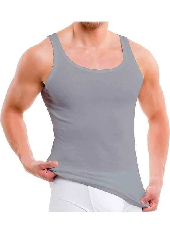Anthony Jackson Box of 5 Premium Ribana Men's Undershirt Caesar Extra Long - Combed Fine Twill Cotton