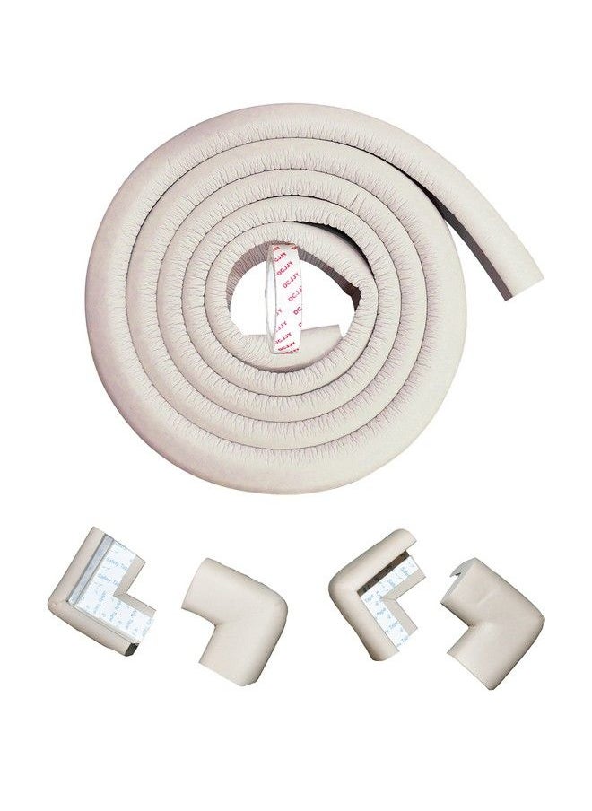 The Little Lookers Baby Proofing 2 Metre Lshaped Edge Guards Roll ; Child Safety Edge Protectors ; Safety Accessories For Babies Kids Children (Grey 1 Proofing & 4 Corner Guard)  - Image 1