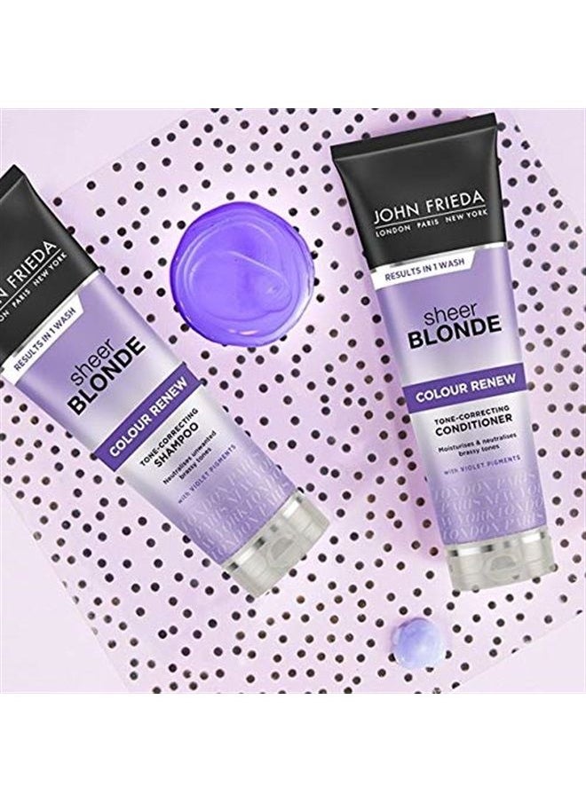 John Frieda - Sheer Blonde Colour Renew Tone-Correcting, DUO set Shampoo + Conditioner, 8.45 Ounce, 1 each - Image 1