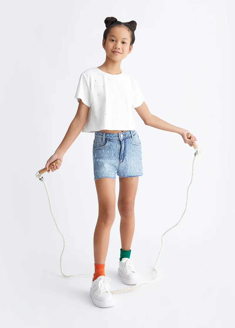 Liu Jo T-shirt with rhinestones