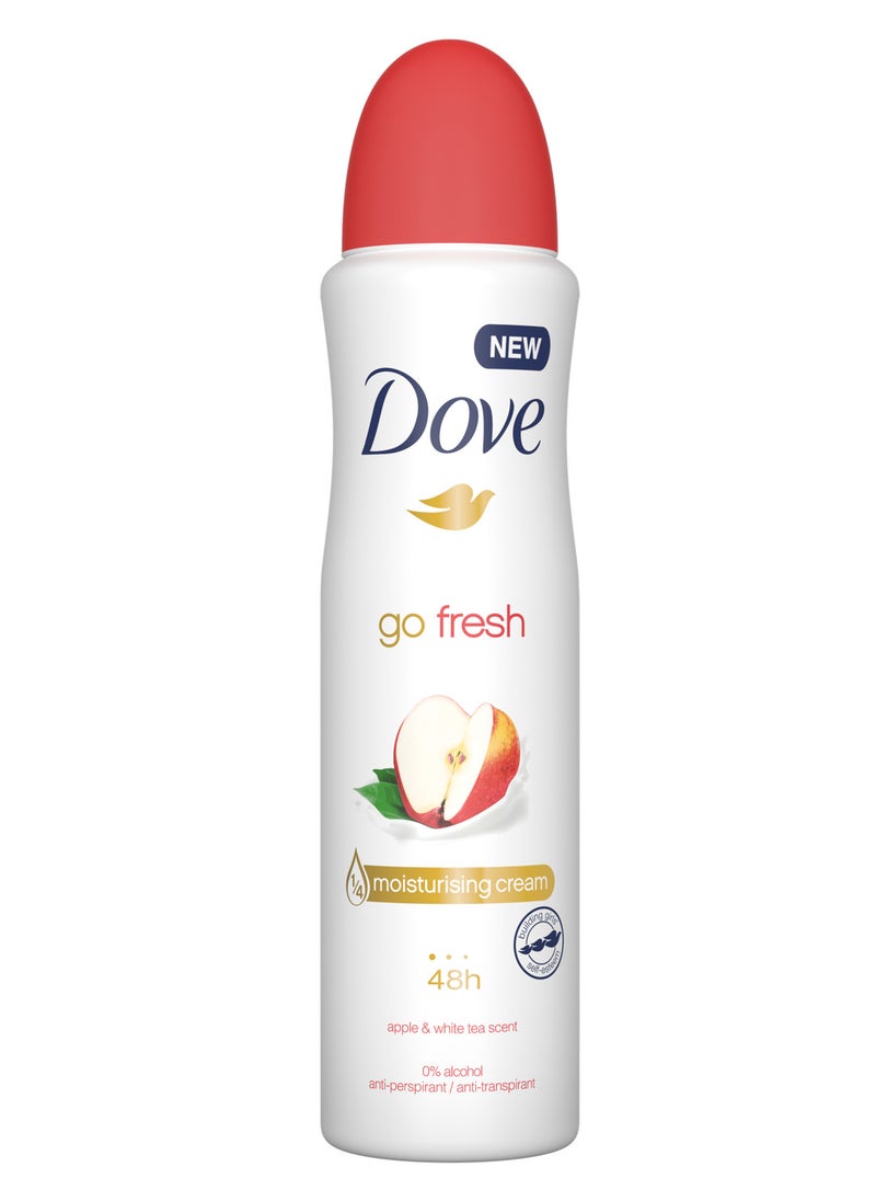 Dove Deodorant Spray Go Fresh with Apple And White Tea Scent 150ml - pzsku/ZA41A153DEFB5ECC44C83Z/45/_/1726393225/0c8dddd9-31e4-426b-82f2-c89262148e14