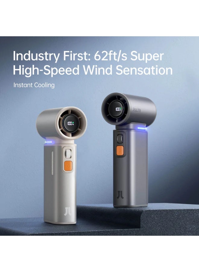 جيسيو لايف مروحة يد جيسولايف ألترا1، بطارية 9000 مللي أمبير/ساعة - بني فاتح - Image 2