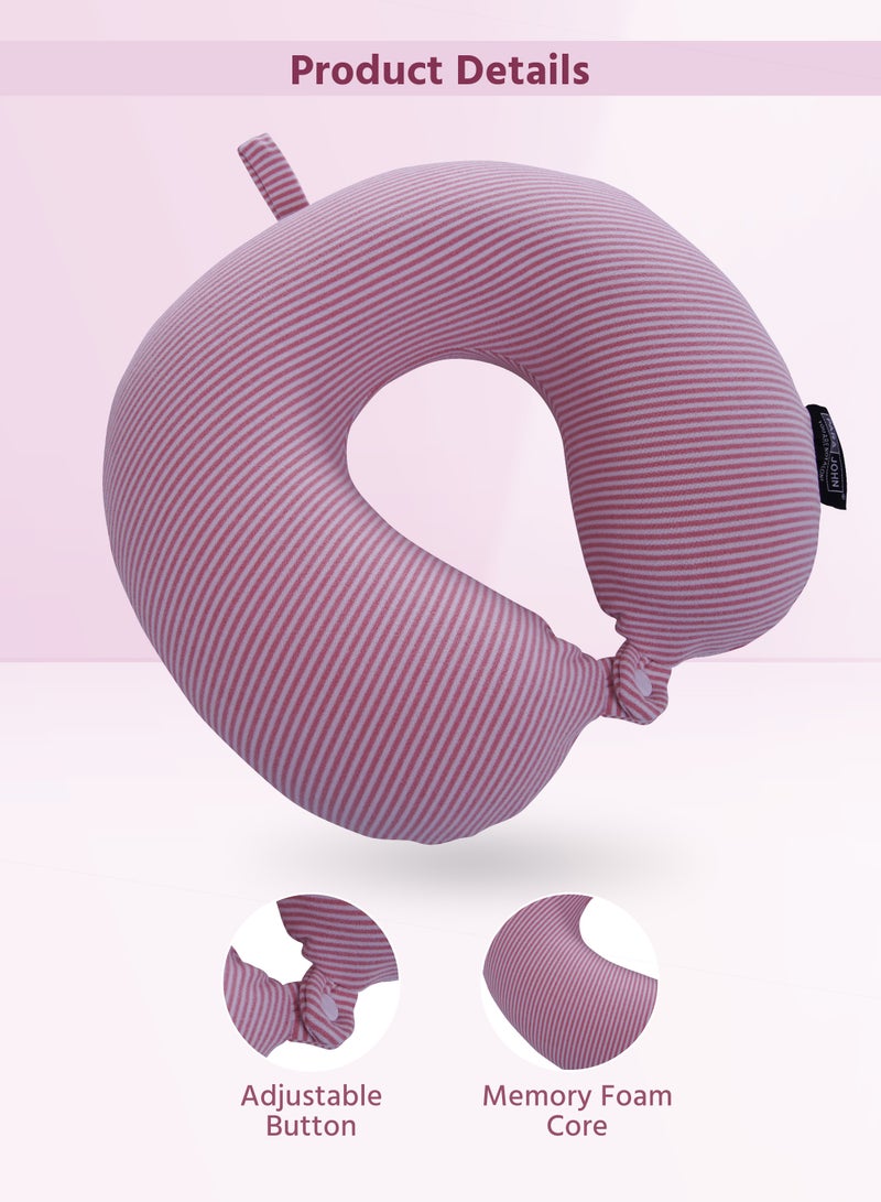 PARAJOHN ParaJohn Deluxe Memory Foam Neck Pillow - Ultimate Comfort and Support for Travel, Restful Sleep, and Neck Pain Relief  - Image 4
