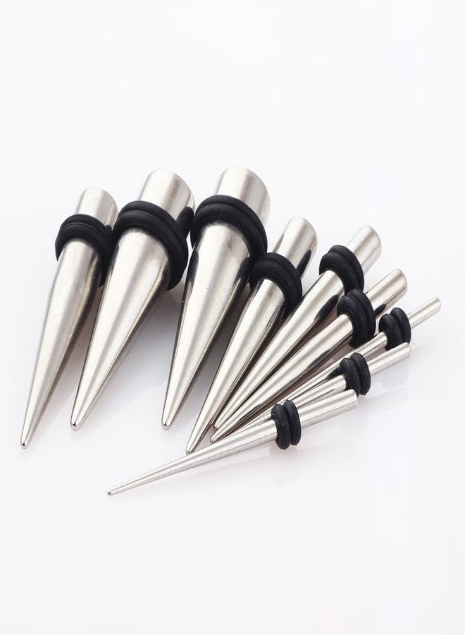 Decentraland Stainless Steel Ear Gauge Taper Stretching and Single Flare Plugs 4mm (6g) Steel Tapers & Steel Tunnels Ear Stretching Kit - Image 5