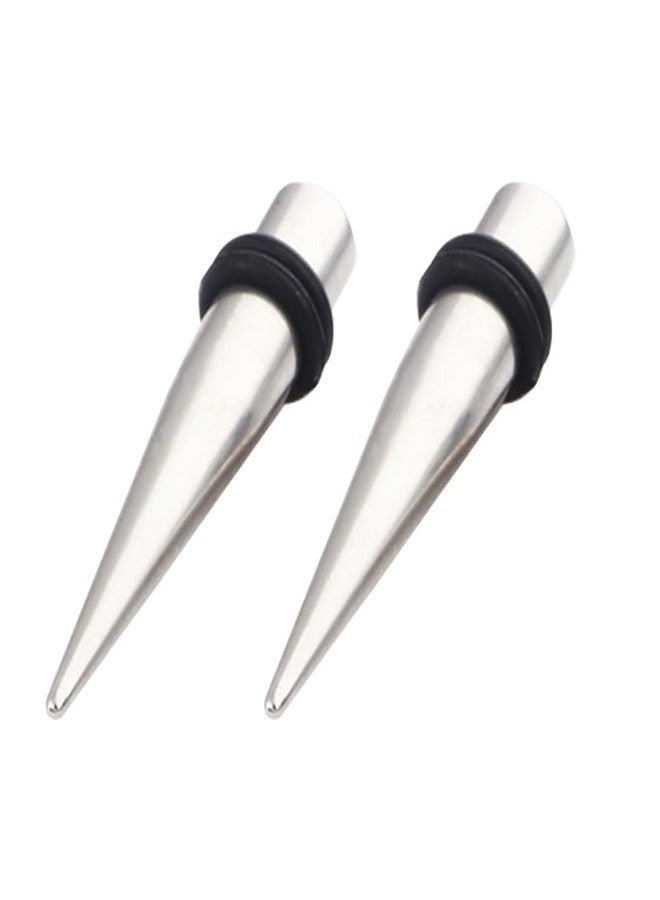 Decentraland Stainless Steel Ear Gauge Taper Stretching and Single Flare Plugs 4mm (6g) Steel Tapers & Steel Tunnels Ear Stretching Kit - Image 1