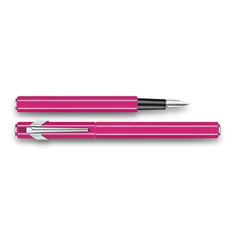 Caran d'Ache Medium Fountain Pen, Medium Point, 849 0840-090, Fluorescent Pink, Dual Use, Genuine Imported - Image 5