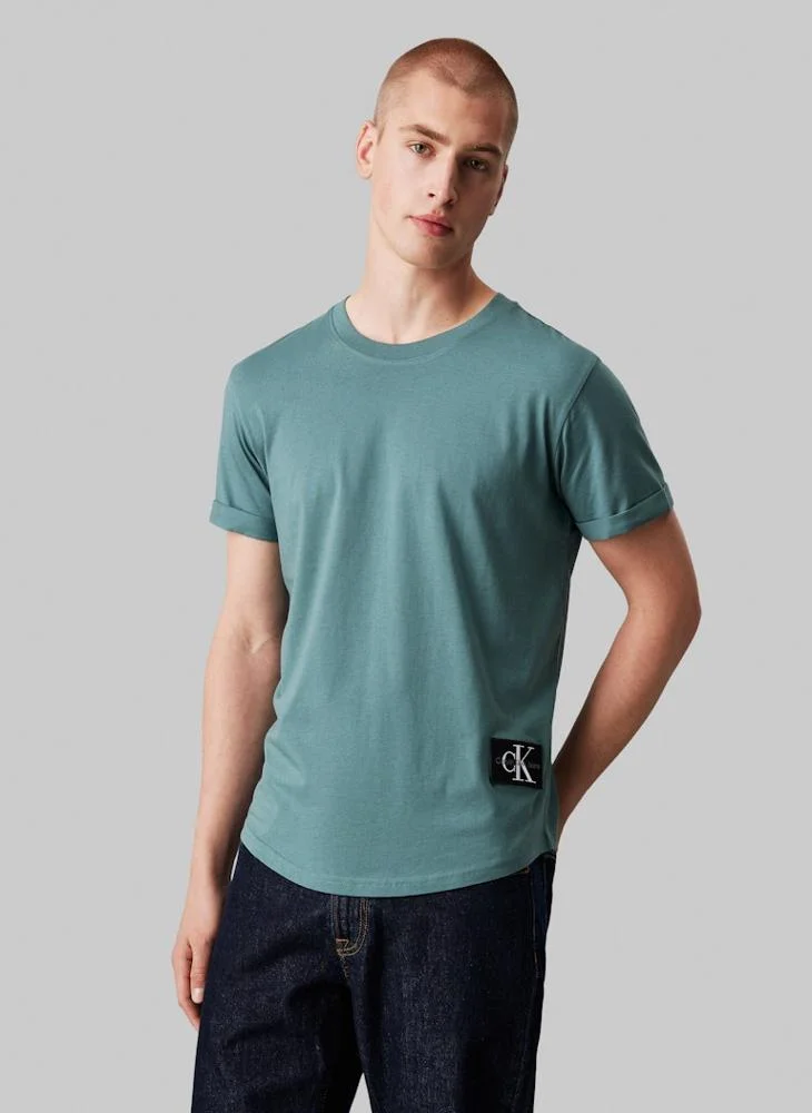كالفن كلاين جينز Logo Print Crew Neck T-Shirt
