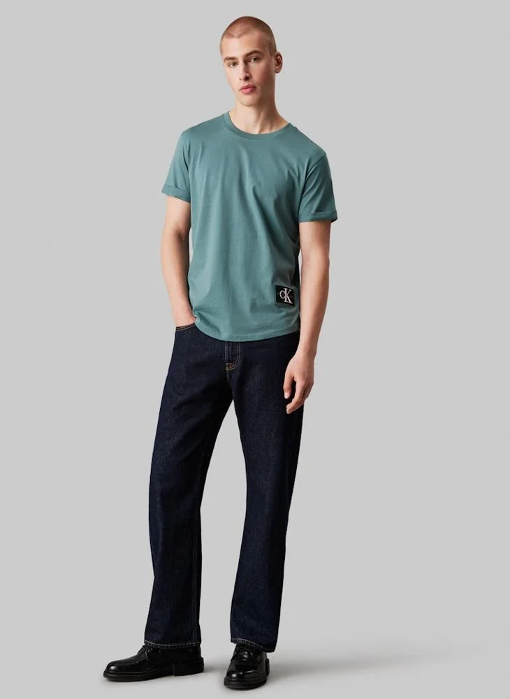 كالفن كلاين جينز Logo Print Crew Neck T-Shirt