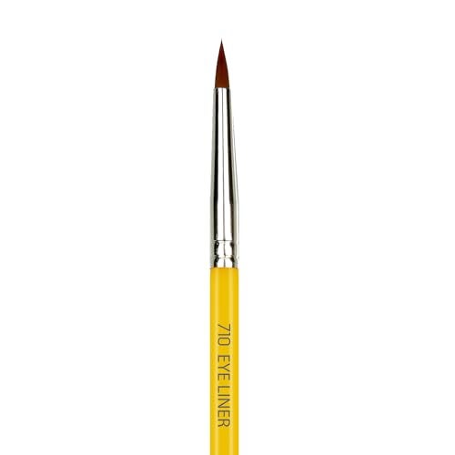 Bdellium Tools Professional Makeup Brush - Studio Series 710 Eye Liner - With Soft Synthetic Fibers, For Lining the Eyes (Yellow, 1pc) - Image 2