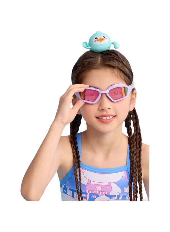 WATERTIME Kids Swimming Goggles 6-12 Years Anti-Fog Coating Professional Swim Goggles 10-15 Years Uv Protection Purple - Image 2