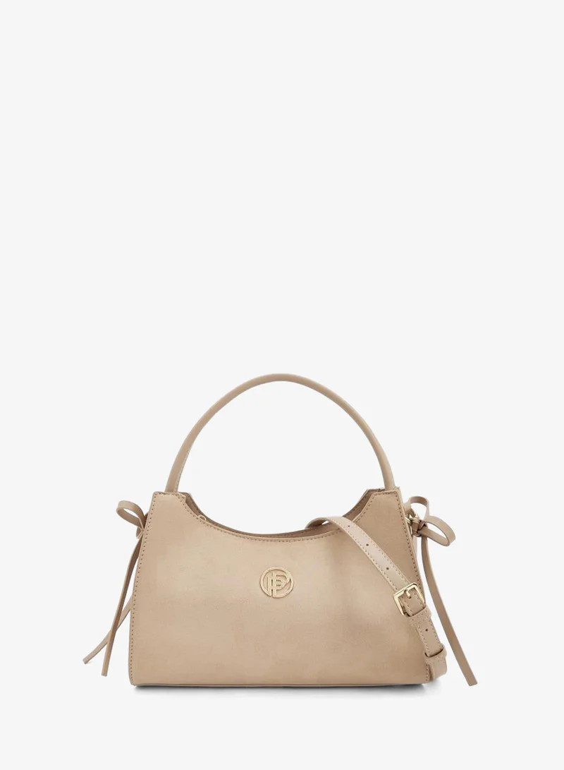 Peppermint Metallic Accent Crossbody Bag With Detachable Strap