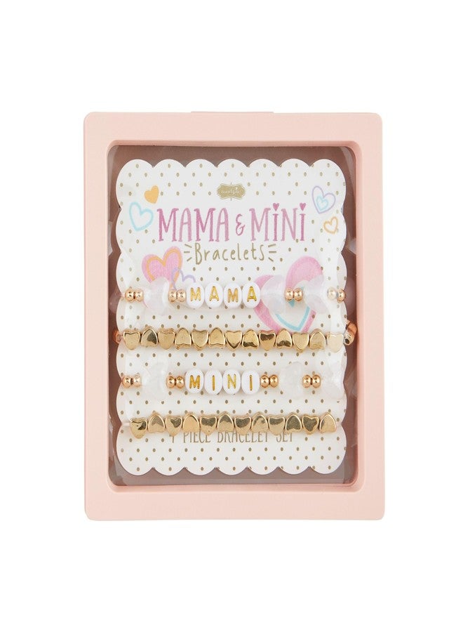 Mud Pie Children's Pearl Mama And Mini Bracelets
