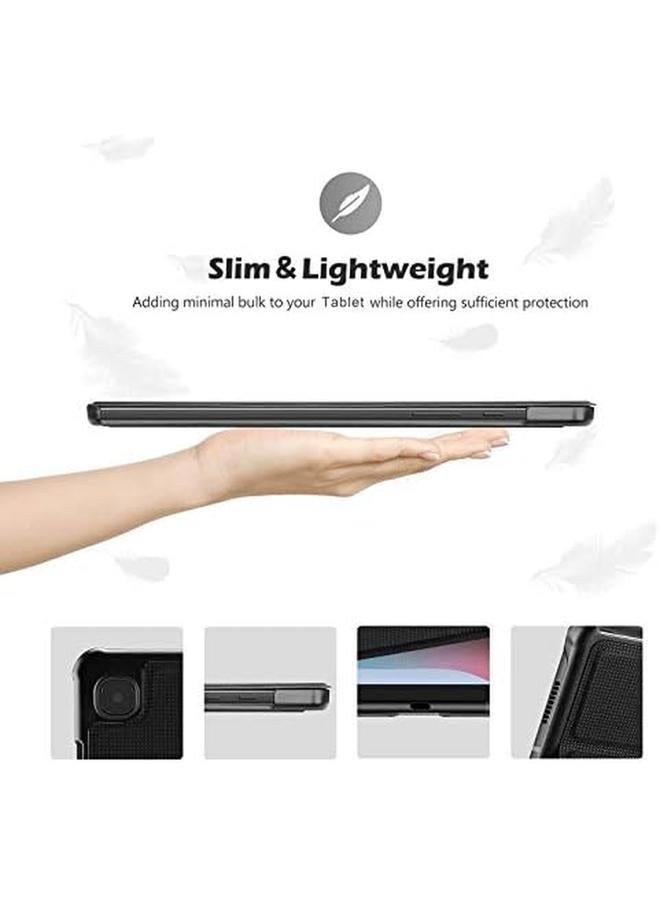 Procases Galaxy Tab S6 Lite 10.4 Case 2022 2020 With Stylus Holder Slim Stand Protective Folio Case Smart Cover For Galaxy Tab S6 Lite 10.4 Inch Sm P613 P619 P610 P615 Black - Image 3