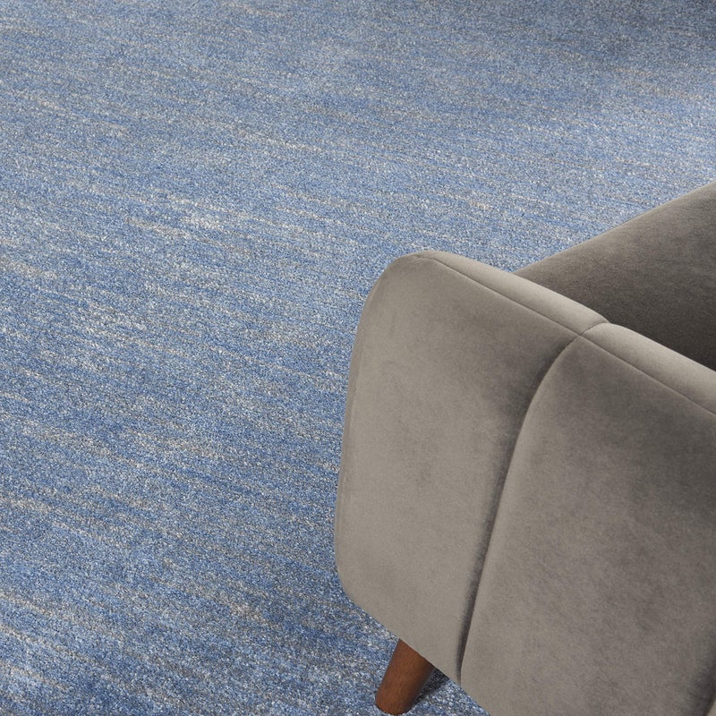 Nourison Home Nourison Essentials Blue Grey 8' x 10' Area Rug - Easy Clean, Non Shedding, Bed Room, Living Room, Dining Room, Kitchen (8' x 10') - Image 2