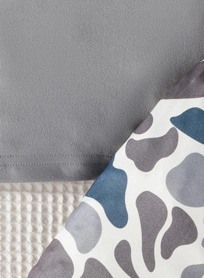 Take Two Take Two Graphic Print Round Neck T-Shirt and Shorts Set