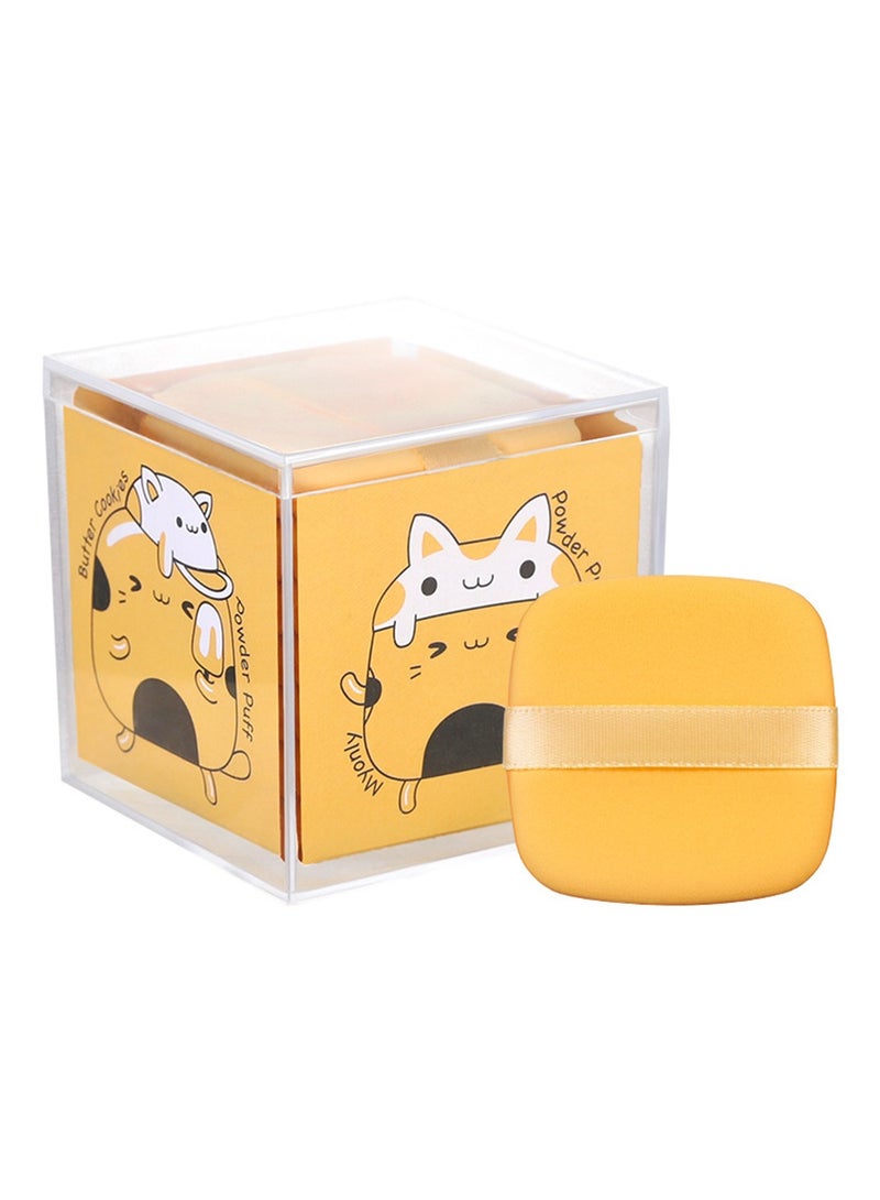 Myonly Air Cushion Powder Puff, Dry Wet Dual-use Makeup Sponge Puff, Butter Biscuit Shape - Image 1
