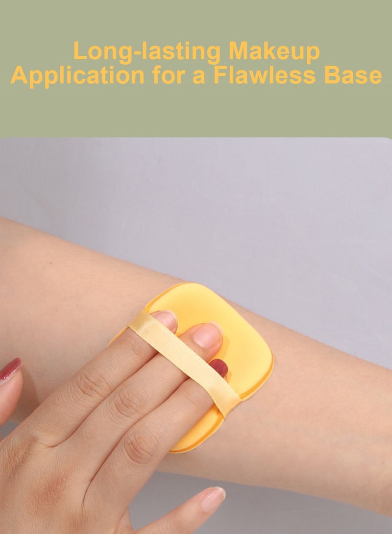 Myonly Air Cushion Powder Puff, Dry Wet Dual-use Makeup Sponge Puff, Butter Biscuit Shape - Image 5