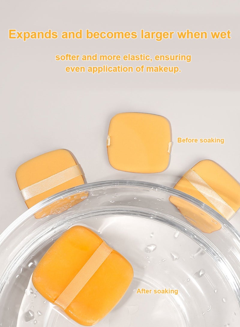 Myonly Air Cushion Powder Puff, Dry Wet Dual-use Makeup Sponge Puff, Butter Biscuit Shape - Image 3