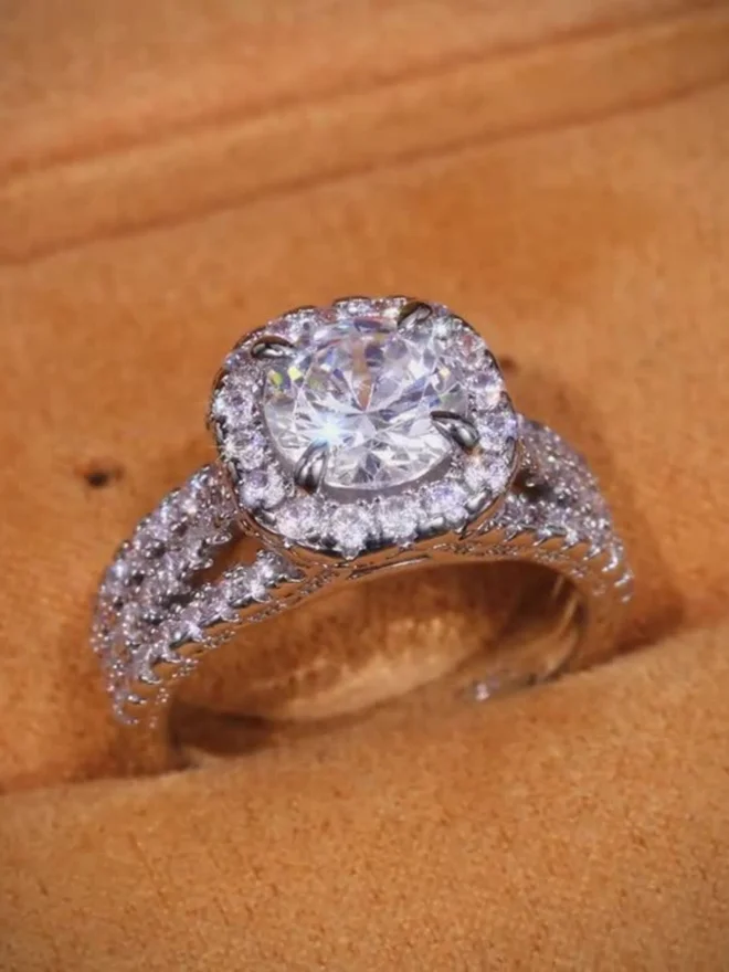 Styli  Embellished Square-Cut Ring for Women | Best Price UAE