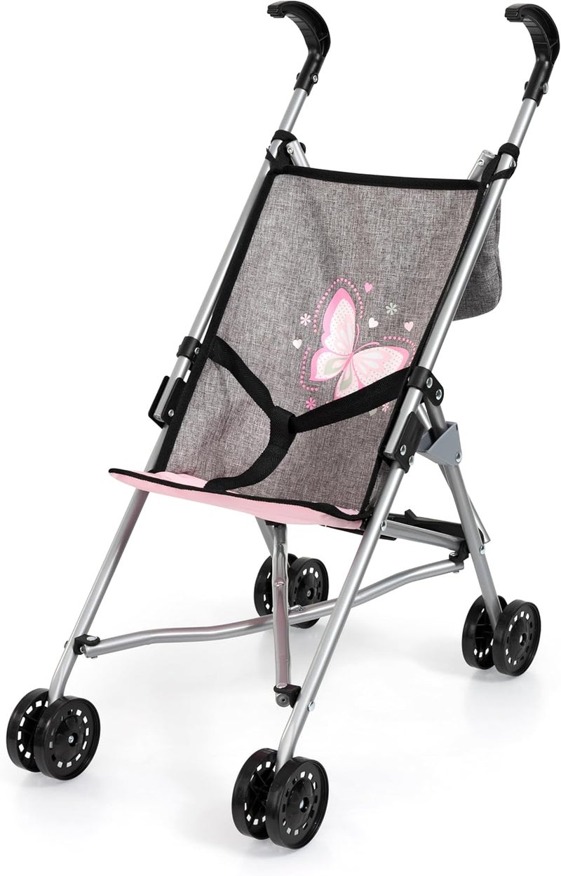 Bayer Design 30533AF Doll's Pram with Bag Double Wheels Foldable Metal for Dolls up to 46 cm - Image 3