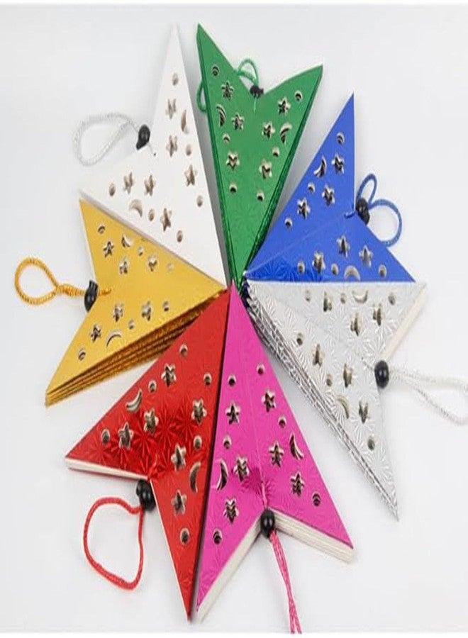 SAI PRASEEDA Waterproof 3D Foldable 18 Inch Hanging Christmas Stars - Pack of 5 (Multicolor) |Decorative Paper Stars for Home, Festive Displays, Parties & Seasonal Décor - Image 5