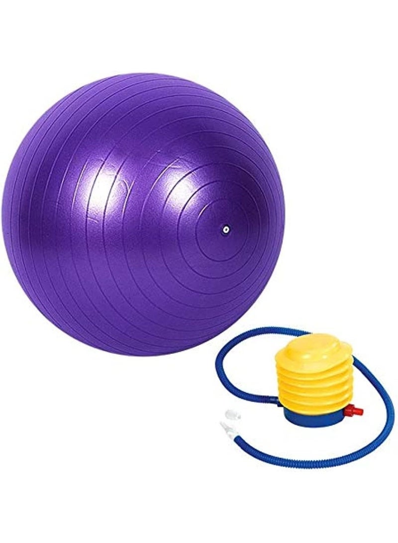PRIMO PLUS 65cm Yoga and Fitness Balance Ball with Air Pump - Image 2