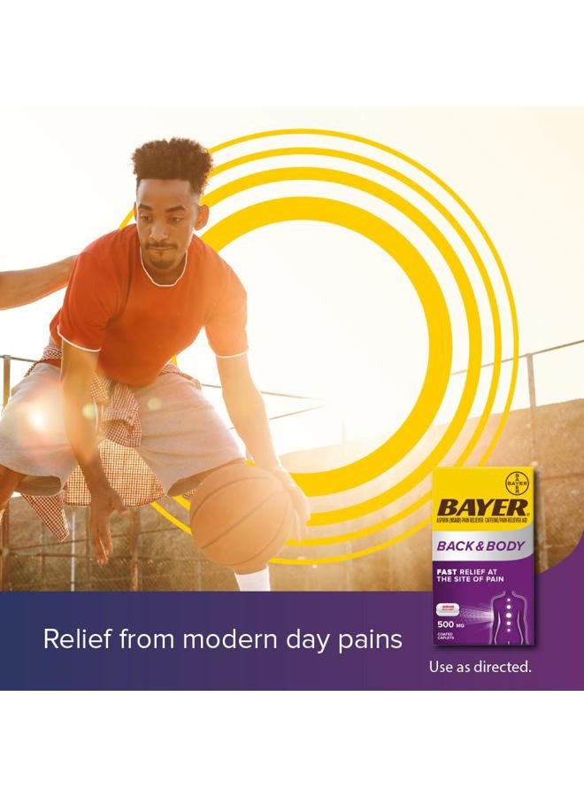 BAYER أسبرين بلس كافيين بتركيز قوي 500 ملغ لتخفيف الألم الفعال، 200 قرص مغلف - Image 4