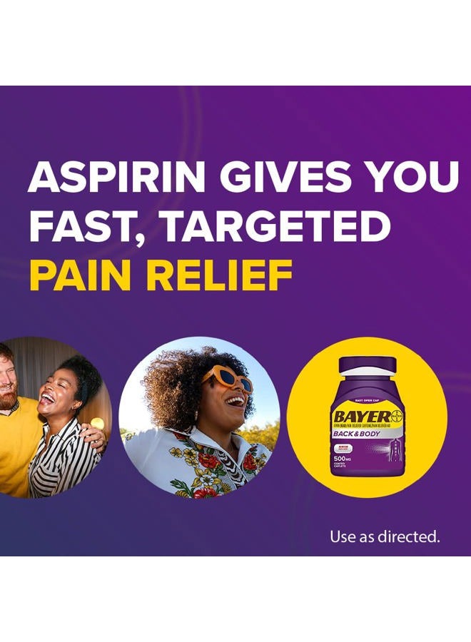 BAYER أسبرين بلس كافيين بتركيز قوي 500 ملغ لتخفيف الألم الفعال، 200 قرص مغلف - Image 2